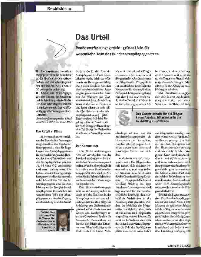 Vorschauseite 1: Das Urteil