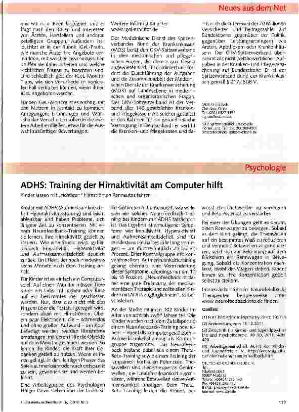 Vorschauseite 2: Individuelle Gesundheitsleistungen auf dem Prüfstand: Neues Internetportal „IGeL-Monitor informiert über Nutzen und Schaden