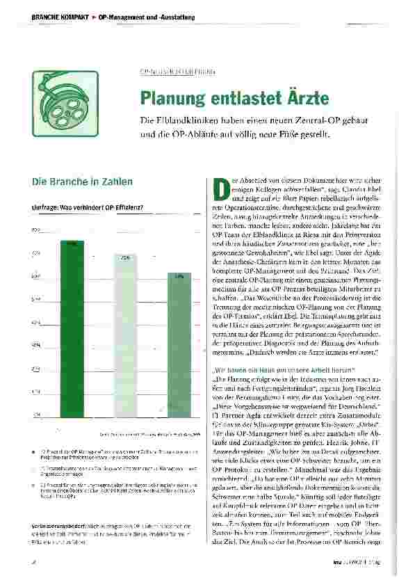 Vorschauseite 1: Planung entlastet Ärzte