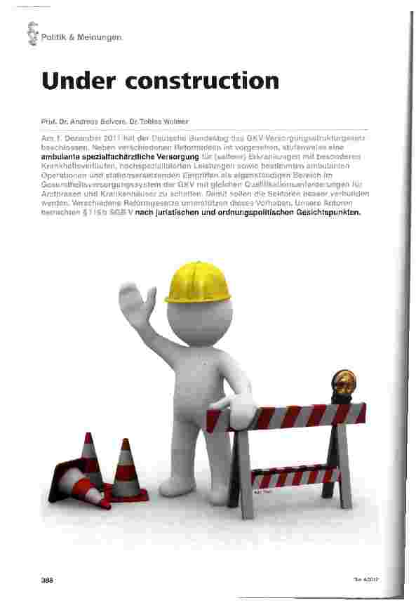 Vorschauseite 1: Under construction