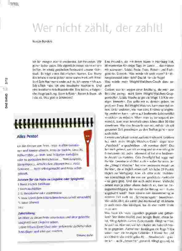 Vorschauseite 1: Wer nicht zählt, der zählt!