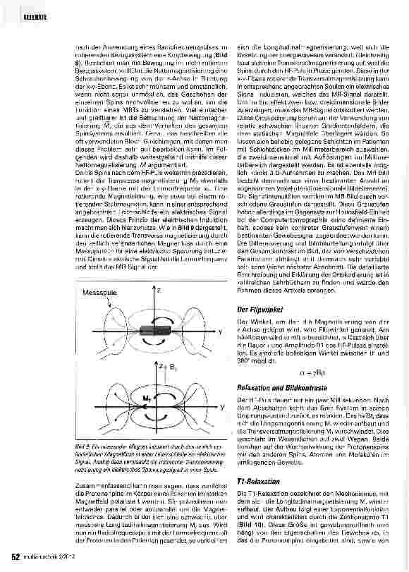 Vorschauseite 5: Die Magnetresonanztomographie - ein kleiner Überblick