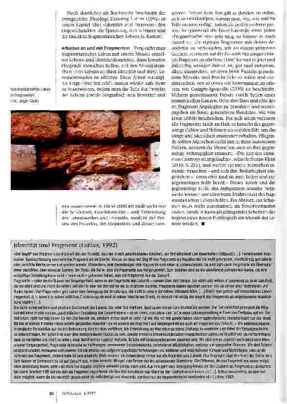 Vorschauseite 3: Fragmentarisches Leben und Pflege