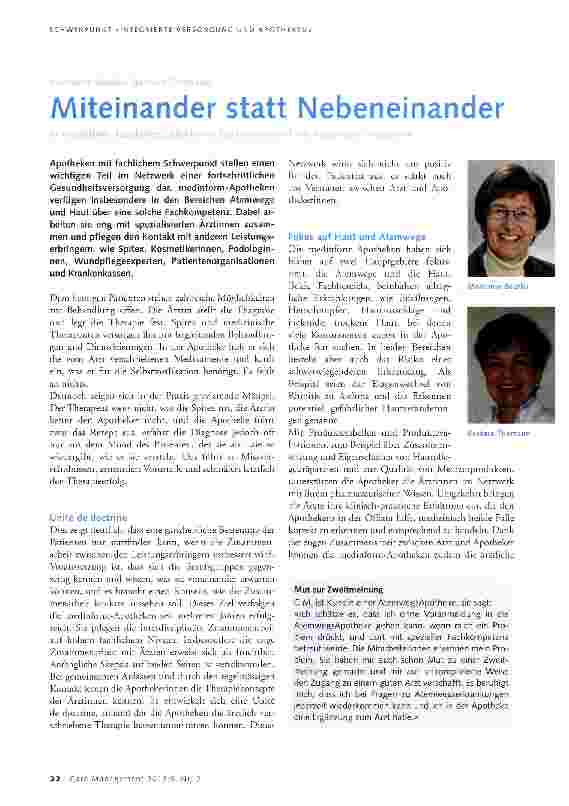 Vorschauseite 1: Miteinander statt Nebeneinander
