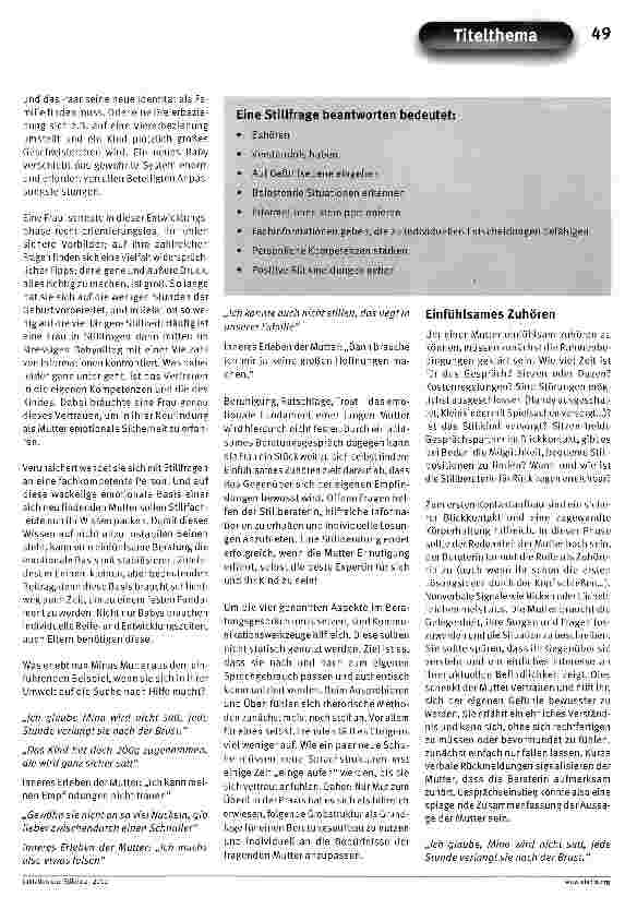 Vorschauseite 2: Kommunikation in der Stillberatung