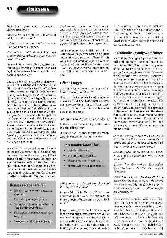 Vorschauseite 3: Kommunikation in der Stillberatung