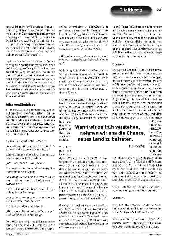 Vorschauseite 6: Kommunikation in der Stillberatung