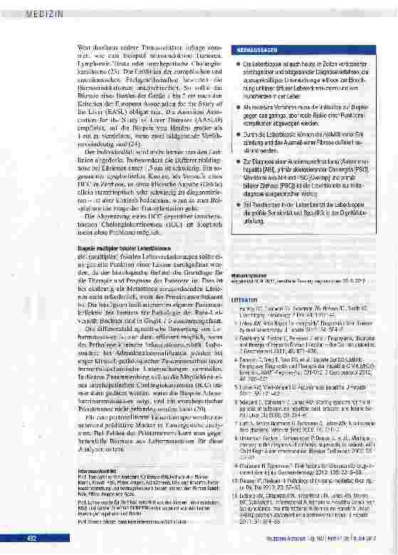 Vorschauseite 6: Indikationen zur Leberbiopsie