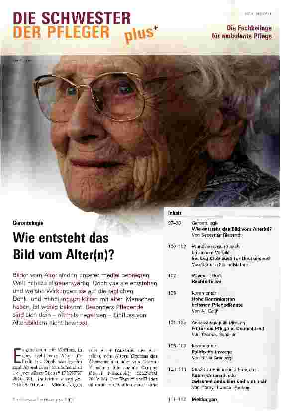 Vorschauseite 1: GerontologieWie entsteht das Bild vom Alter(n)?