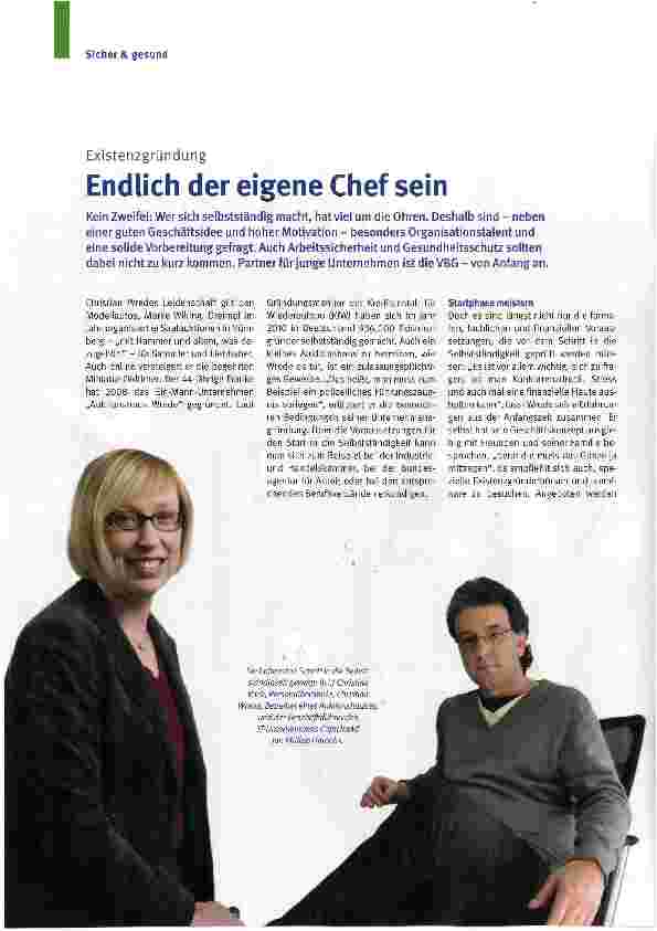 Vorschauseite 1: Endlich der eigene Chef sein