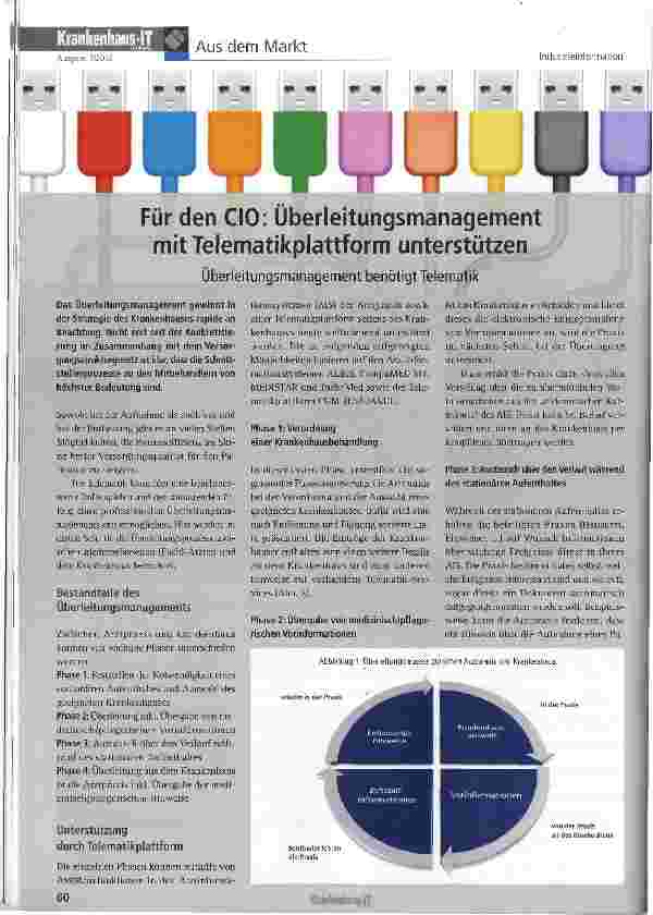 Vorschauseite 1: Für den CIO: Uberleitungsmanagement mit Telematikplattform unterstützen