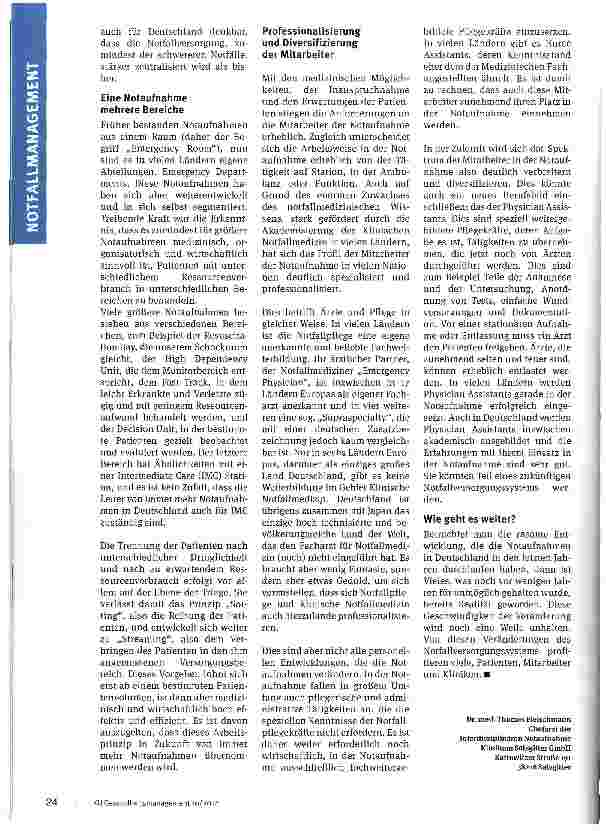 Vorschauseite 5: Die Zukunft der Notfallversorgung