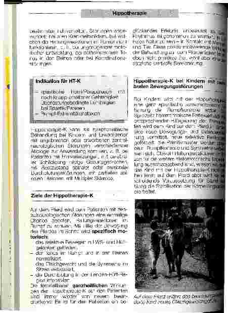 Vorschauseite 3: Hippotherapie ist nicht reiten