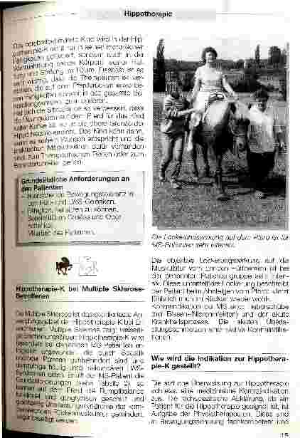 Vorschauseite 4: Hippotherapie ist nicht reiten