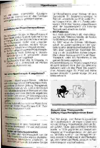 Vorschauseite 6: Hippotherapie ist nicht reiten