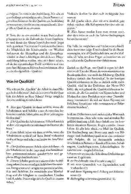 Vorschauseite 2: Qualität mit Brief und Siegel? Qualitätsentwicklung in bewegten Zeiten