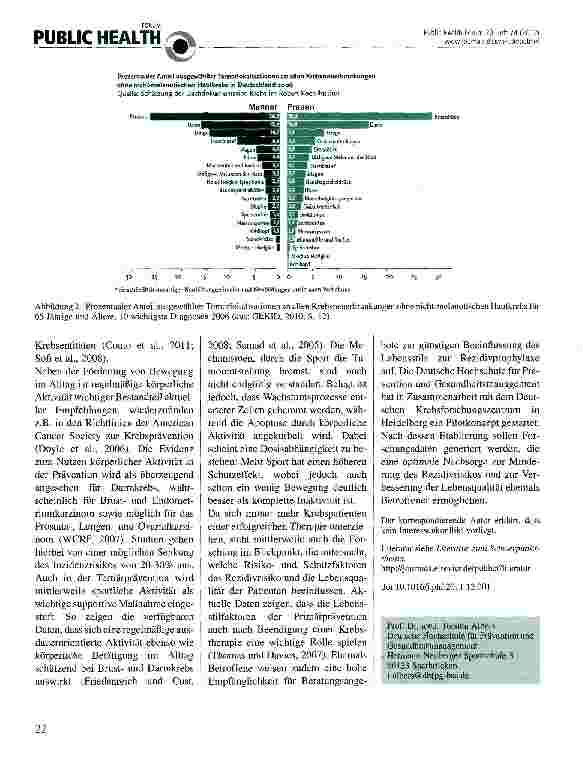 Vorschauseite 2: Lebensstilfaktoren und Krebs