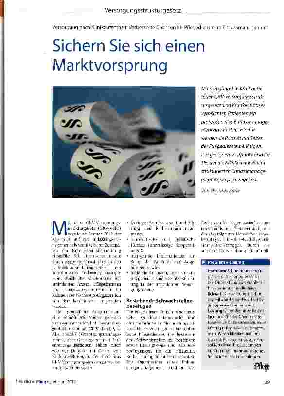Vorschauseite 1: Sichern Sie sich einen Marktvorsprung