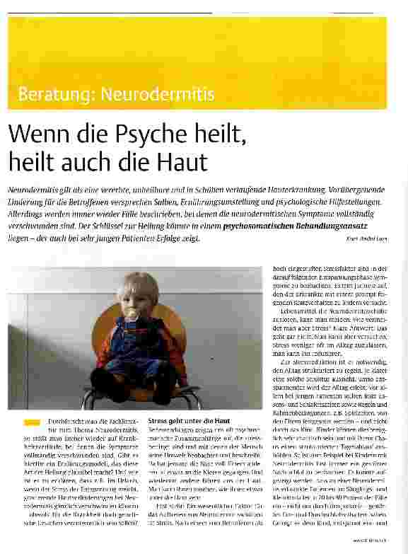 Vorschauseite 1: Wenn die Psyche heilt, heiltauch die Haut