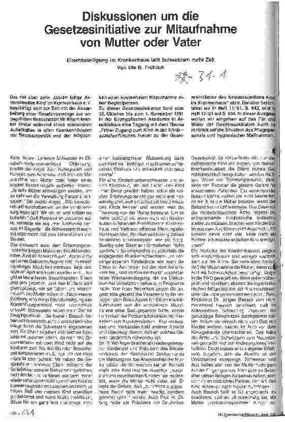 Vorschauseite 1: Diskussion um die Gesetzesinitiative zur Mitnahme von Mutter und Vater