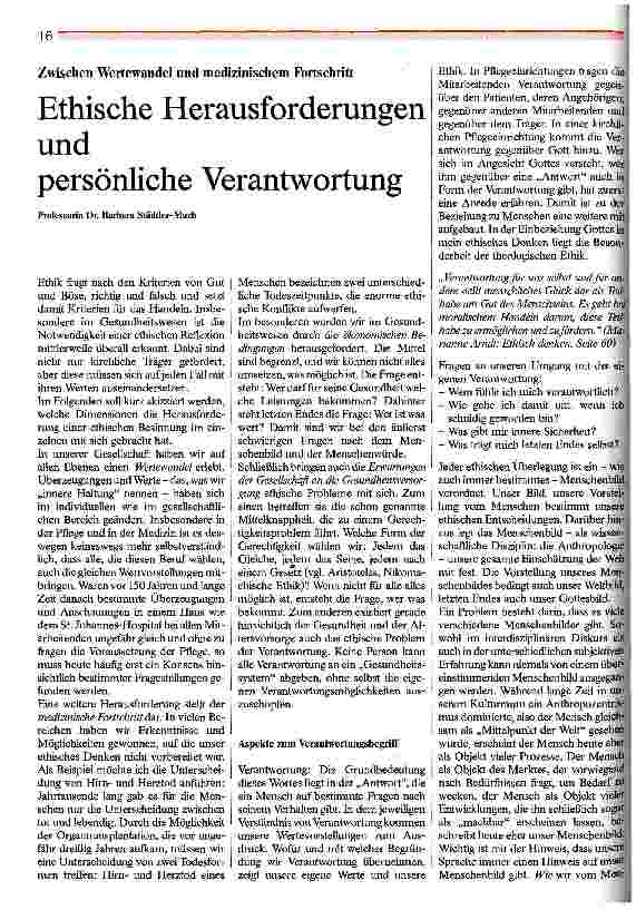 Vorschauseite 1: Ethische Herausforderungen und persönliche Verantwortung