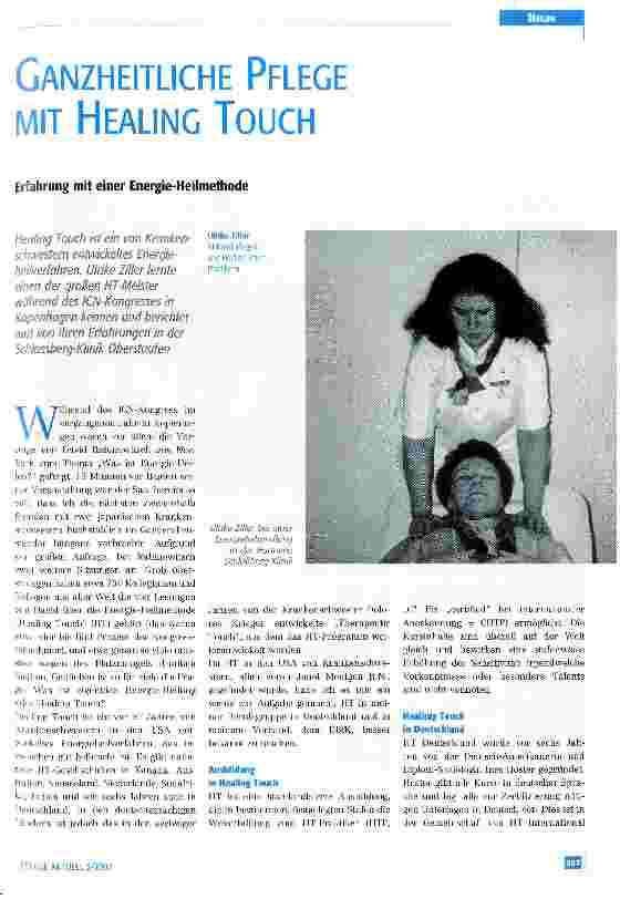 Vorschauseite 1: Ganzheitliche Pflege mit Healing Touch Erfahrung mit einer Energie-Heilmethode