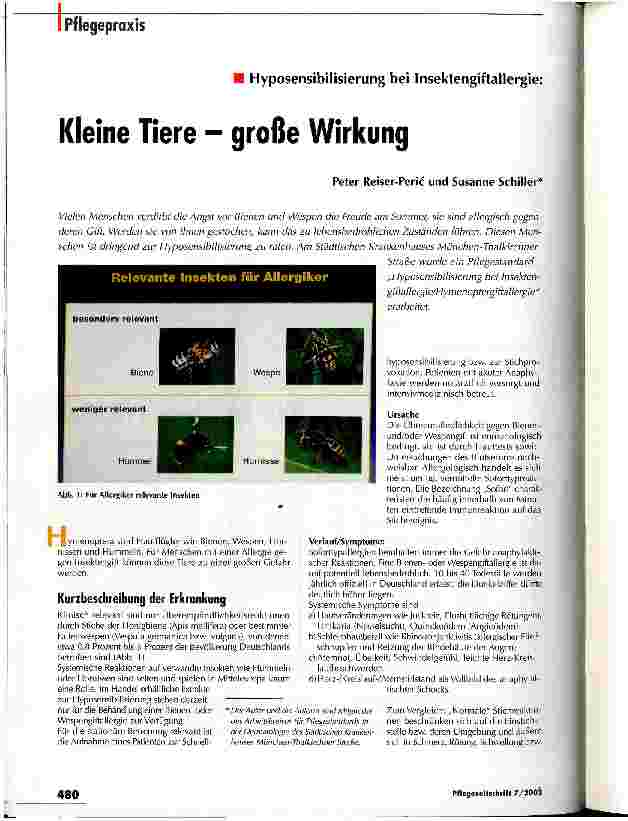Vorschauseite 1: Kleine Tiere - große Wirkung