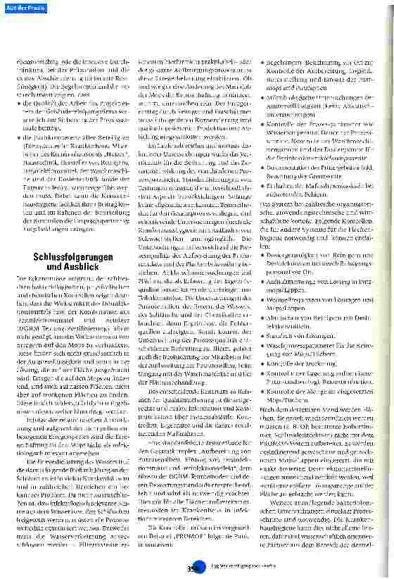 Vorschauseite 5: Qualitätsgesicherte Flächendesinfektion