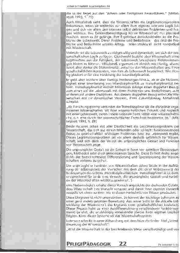Vorschauseite 3: Interdisziplinarität