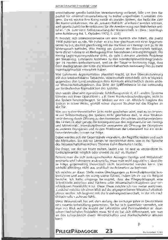 Vorschauseite 4: Interdisziplinarität