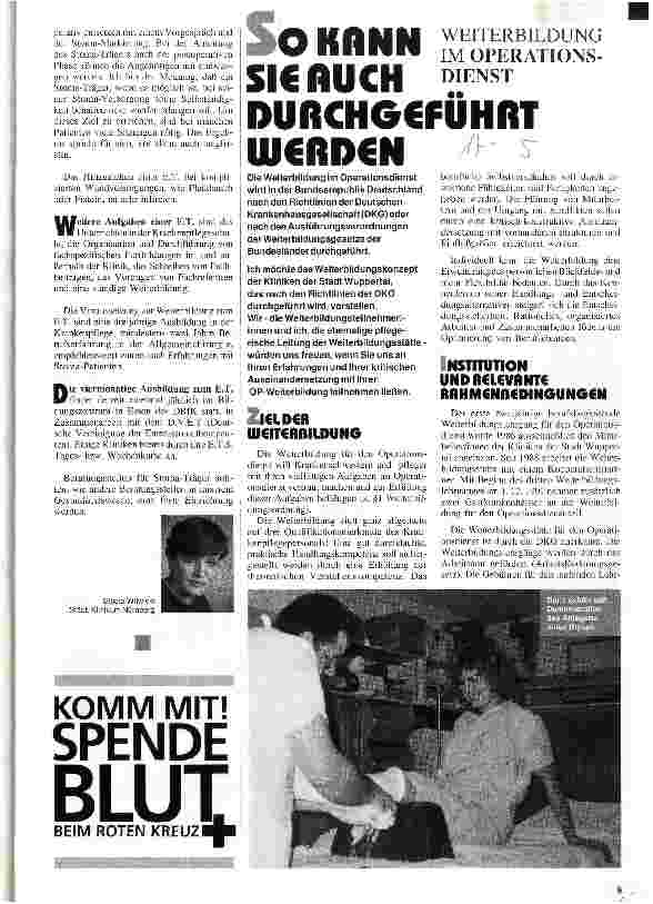 Vorschauseite 1: So kann sie auch durchgeführt werden Weiterbildung im Operationsdienst