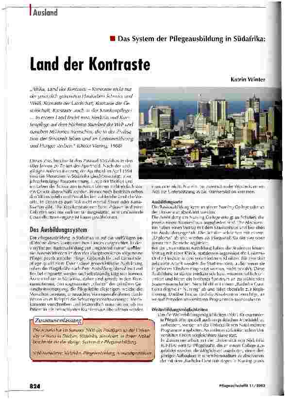 Vorschauseite 1: Land der Kontraste