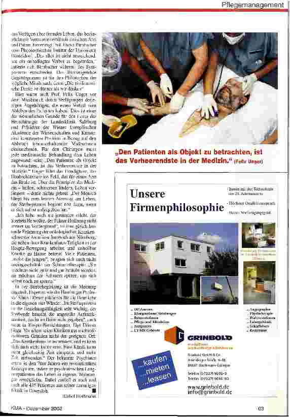 Vorschauseite 2: Sterbebegleitung: Dünne zivilisatorische Decke
