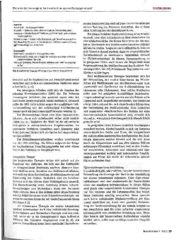 Vorschauseite 5: Was muss der Neurologe im Kontinenzzentrum von der Proktologie wissen?