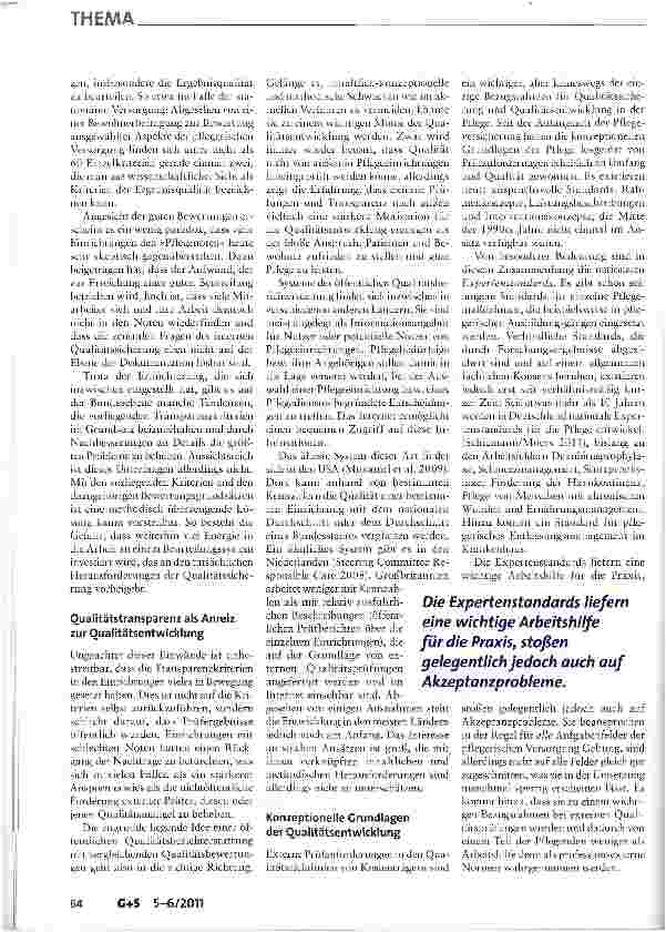 Vorschauseite 3: Herausforderungen für die Qualitätssicherung und Qualitätsentwicklung in der Langzeitpflege