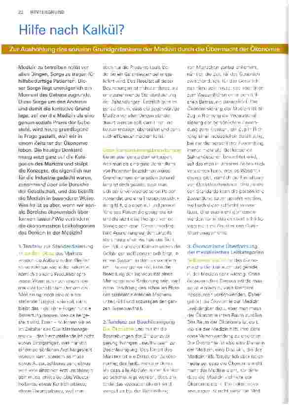 Vorschauseite 1: Hilfe nach Kalkül?
