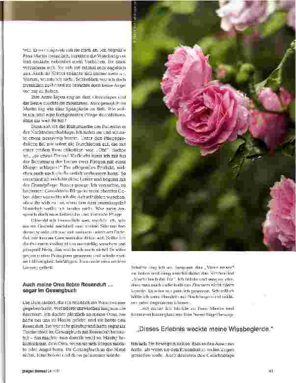 Vorschauseite 2: Der Rosenduft brachte die Entspannung