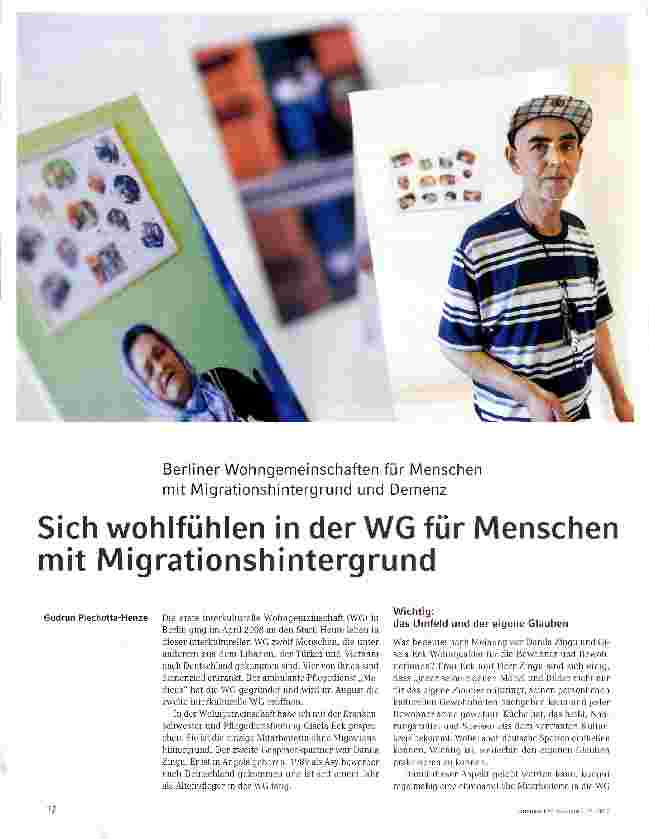 Vorschauseite 1: Sich wohlfühlen in der WG für Menschen mit Migrationshintergrund