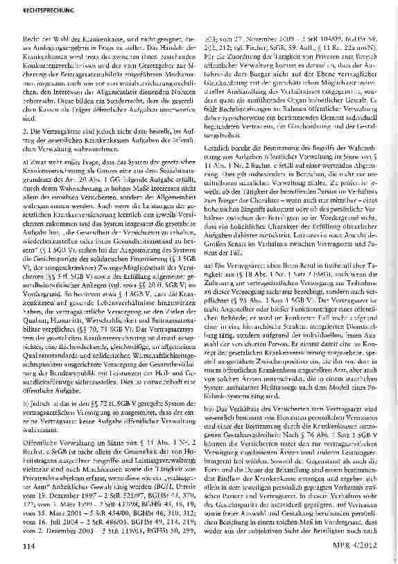 Vorschauseite 3: Keine Strafbarkeit von Kassenärzten wegen Bestechlichkeit §§ n Abs. i Nr. 2 Buchst, c, 299 StGB