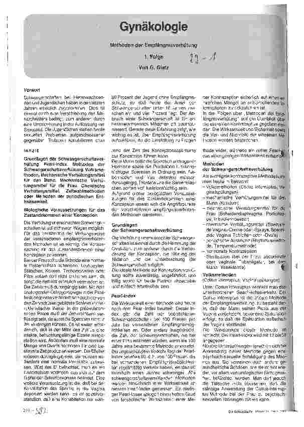 Vorschauseite 1: Gynäkologie