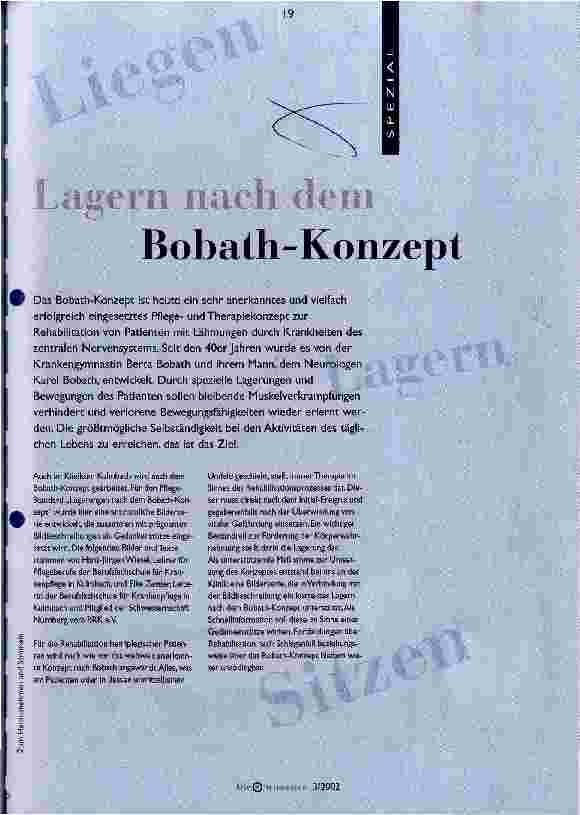 Vorschauseite 1: Lagern nach dem Bobath-Konzept