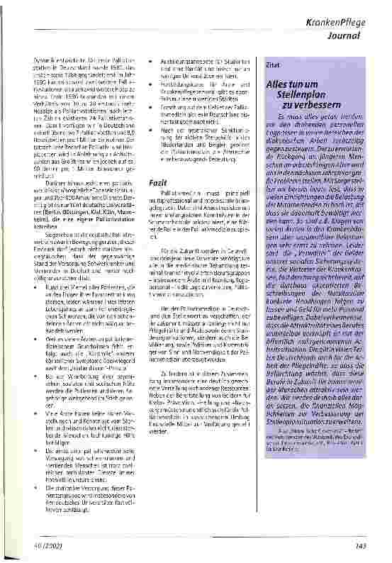 Vorschauseite 3: Schmerztherapie und Palliativmedizin