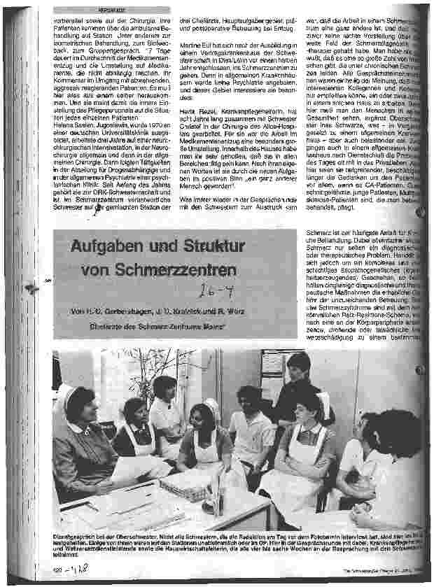 Vorschauseite 1: Aufgaben und Struktur von Schmerzzentren