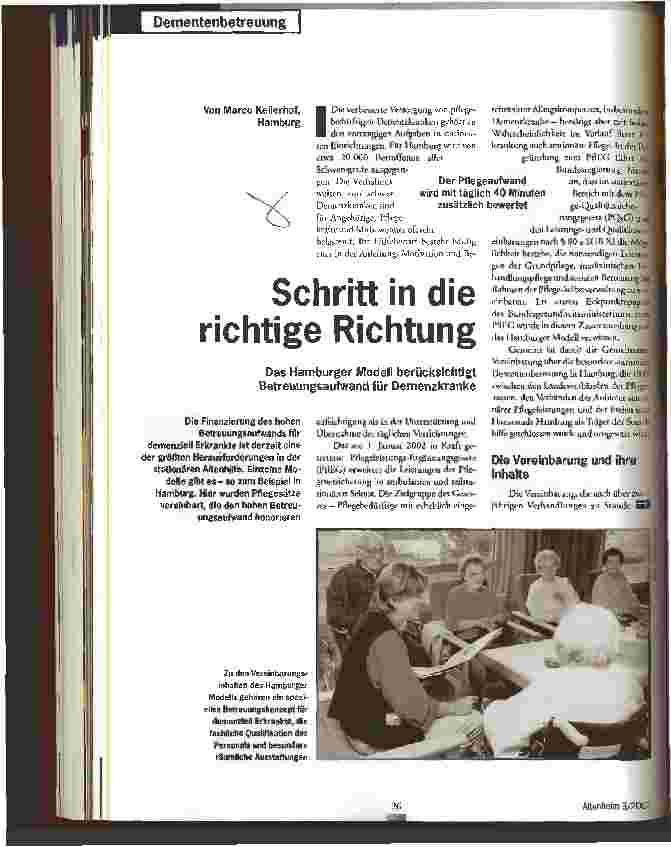 Vorschauseite 1: Schritt in die richtige Richtung