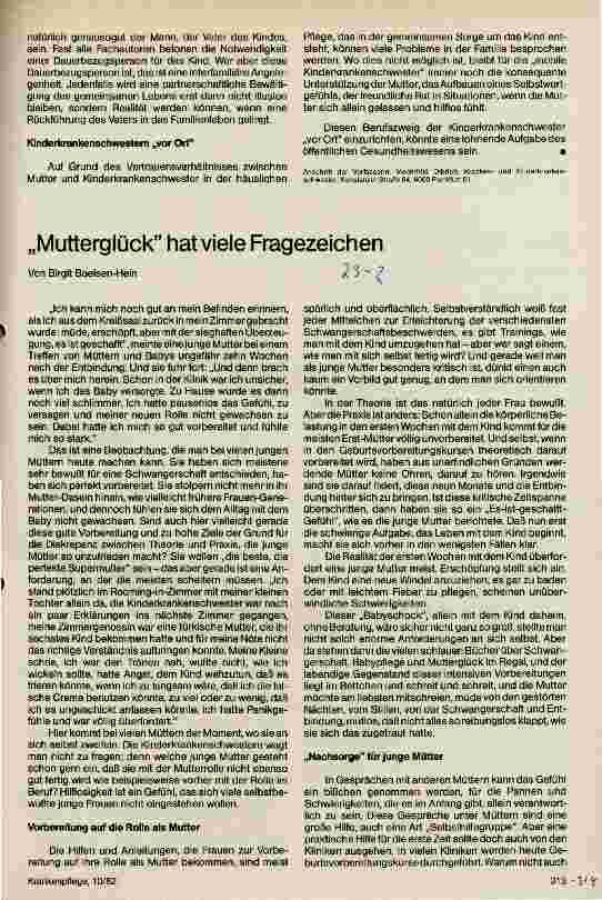 Vorschauseite 3: Sorge um die Mütter