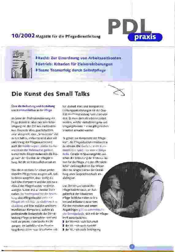Vorschauseite 1: Die Kunst des Small Talks