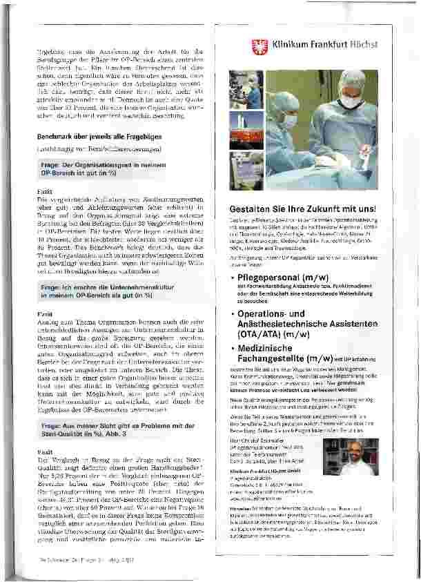 Vorschauseite 4: OP-Management: Baustelle in den Krankenhäusern