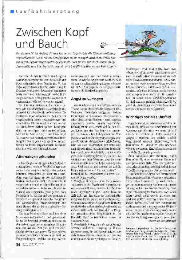 Vorschauseite 1: Zwischen Kopf und Bauch