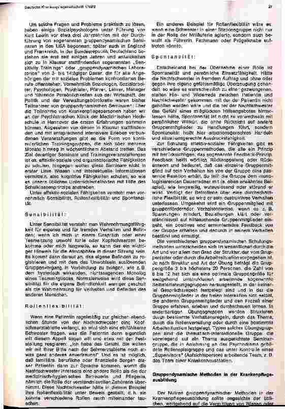 Vorschauseite 2: Gruppendynamik im Krankenpflegeunterricht Moderne Formen der Krankenpflegeausbildung