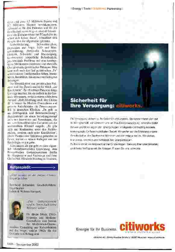 Vorschauseite 4: Geriatrie: Zukunftsfach ohne Zukunft?